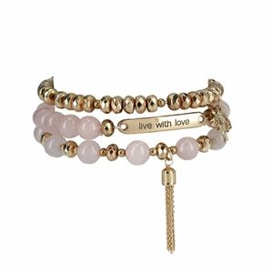 NWT Genuine Rose Quartz Bracelets